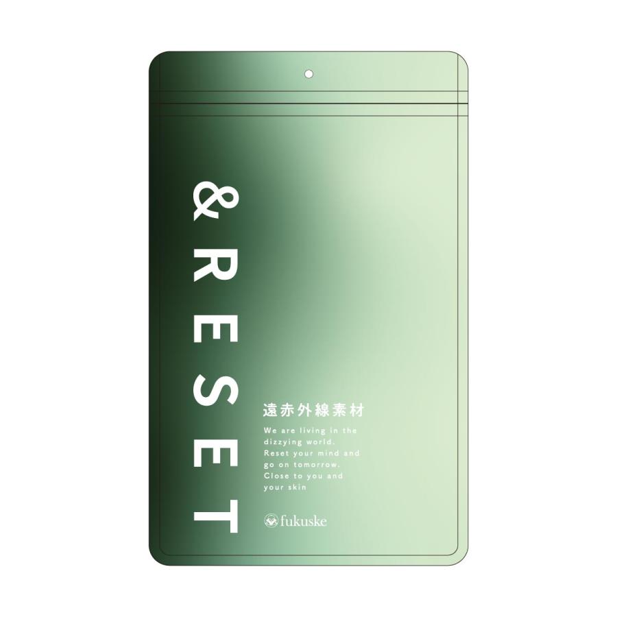 Fukuske（フクスケ） ＆RESET 靴下 ハイソックス 無地 遠赤外線糸 着圧