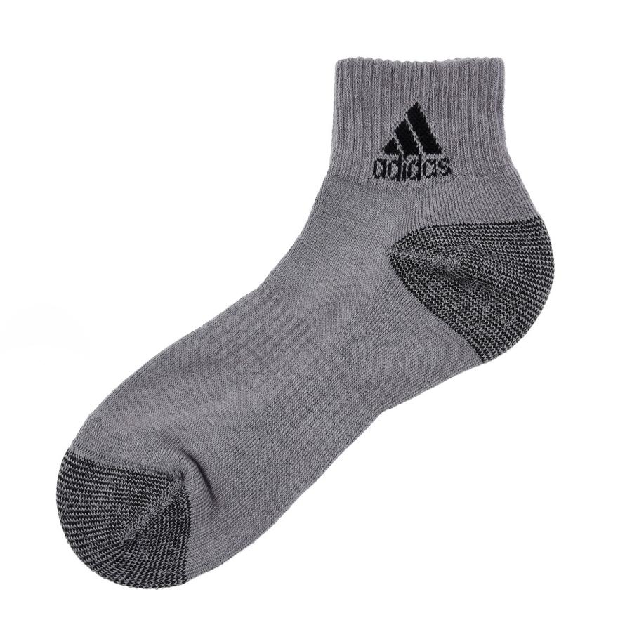 福助 公式 靴下 ショート丈 3足組 メンズ adidas(アディダス) Tough＆Warm メランジ柄 ワンポイント 丈夫保温 06E38W 紳士 男性 フクスケ fukuske｜fukuskeonline｜07