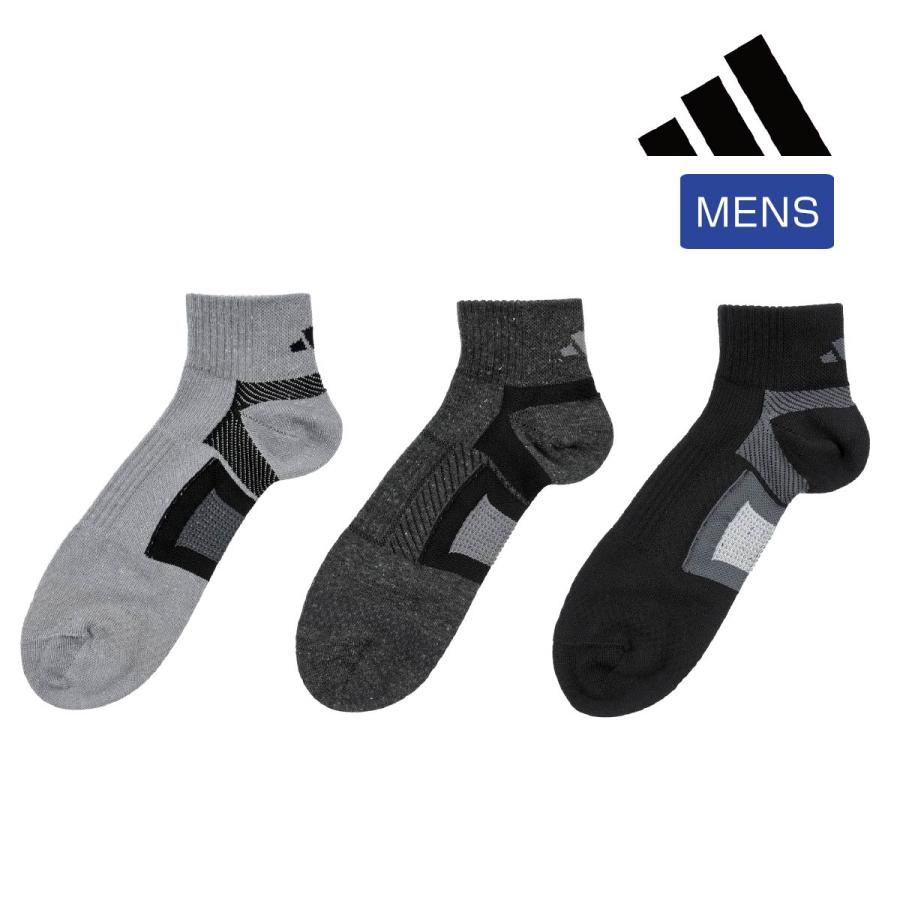 adidas(アディダス) 靴下 ショート丈 無地 ロゴ エアースルーメッシュ
