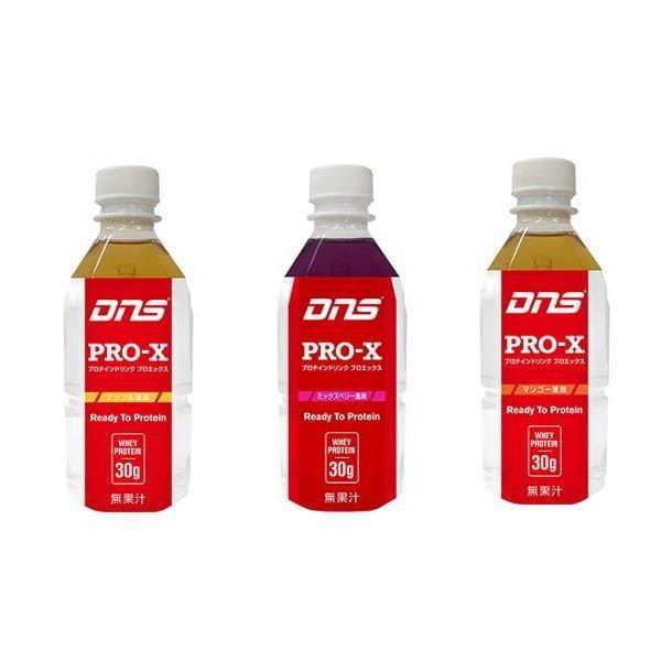 DNS プロエックス ドリンク 350ml×24本 アップル ミックスベリー マンゴー プロテイン｜fukuspo