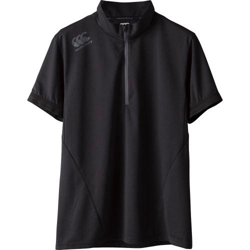 カンタベリー (CANTERBURY) メール便送料無料 ラグビー ショートスリーブ ジップアップ Tシャツ RP37033 S/S ZIP UP TEE メンズ 半袖Tシャツ 機能Tシャツ(rp3703｜fukuspo｜05