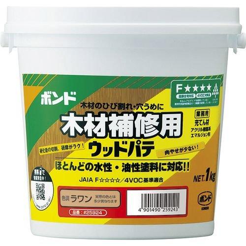 ボンド　ウッドパテ　ラワン　#25924　12缶入り　1kg