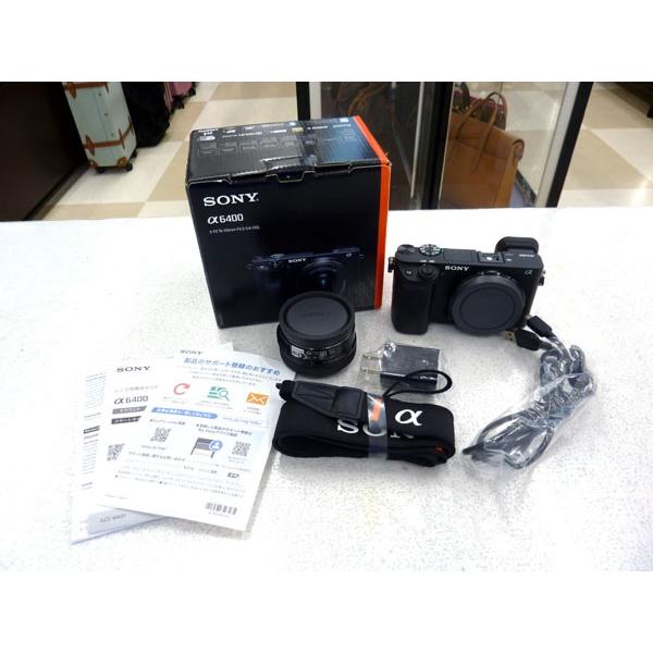 ソニー ミラーレス一眼 α6400 パワーズームレンズキット ブラック ILCE-6400L B | 