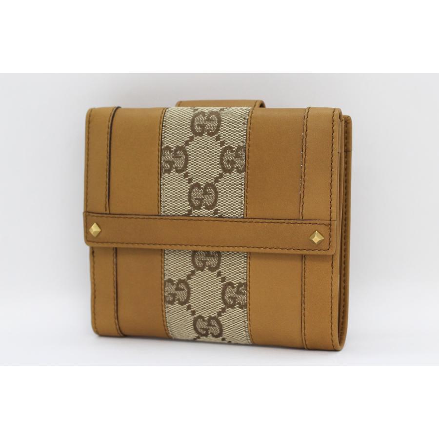 GUCCI(グッチ) Wホック 二つ折り財布 120927 203887 GGキャンバス