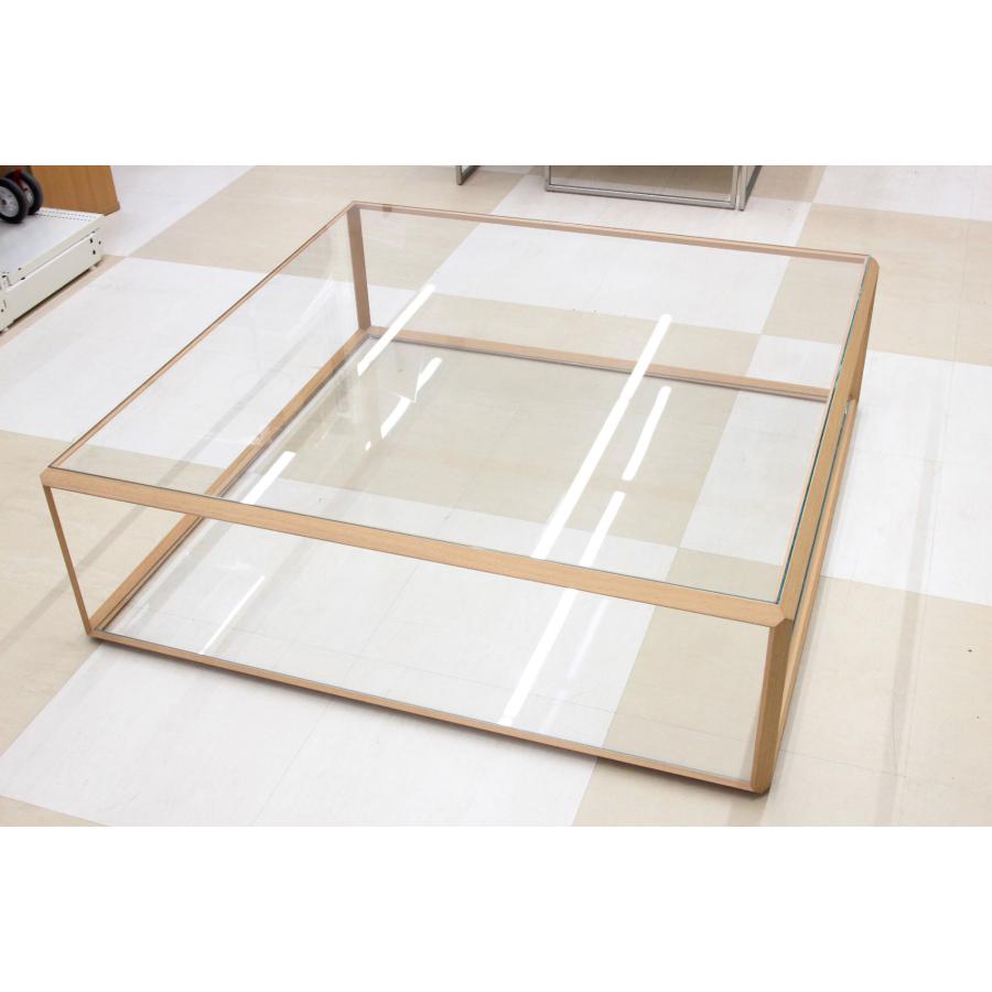 展示品　モルテーニ　ガラス　ダイニングテーブル　グラード　デスク　机　モダン Molteni&C (モルテーニ ) 45°/tavolino グラードテーブル ガラス