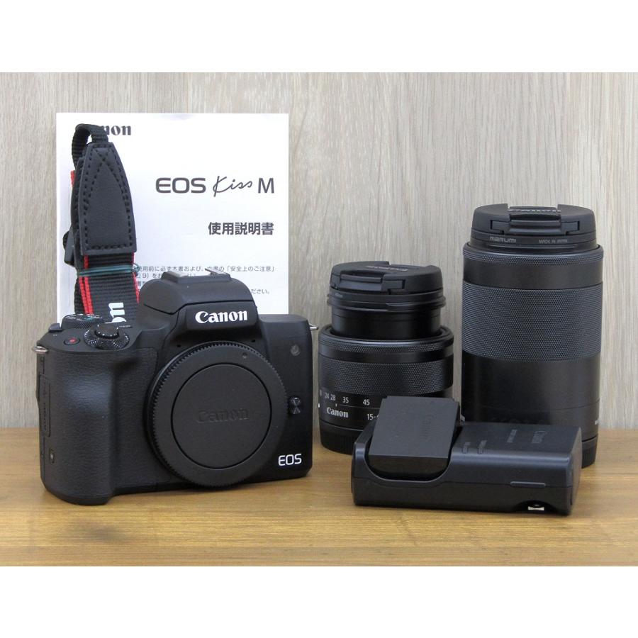 Canon キャノン ミラーレス一眼カメラ EOS Kiss M ダブルズームキット