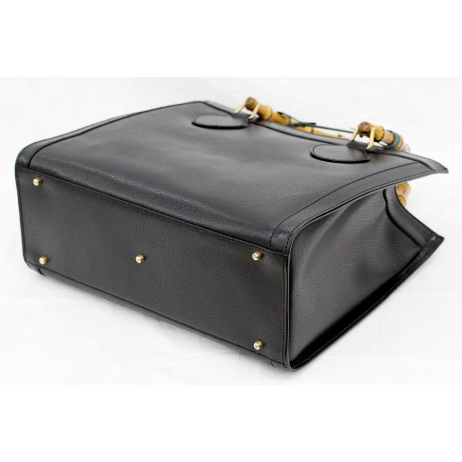 GUCCI グッチ　ハンドバッグ　バンブー　レザー　黒 GUCCI(グッチ) バンブー ハンドバッグ レザー ブラック 002 0260