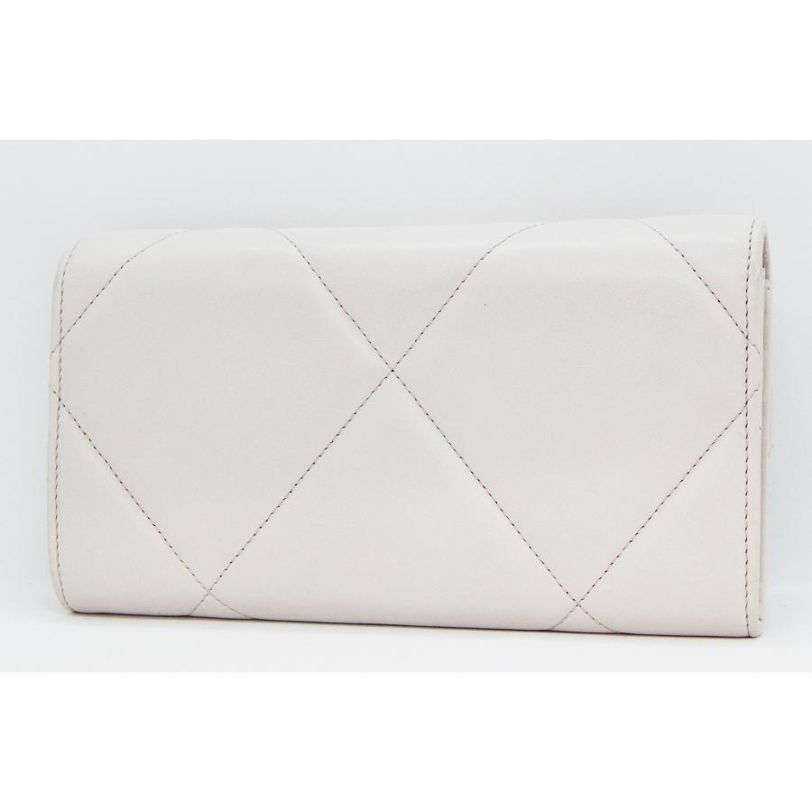 CHANEL 19 ロングフラップウォレット CHANEL19 (シャネル) ロングフラップ ウォレット ピンク 長財布
