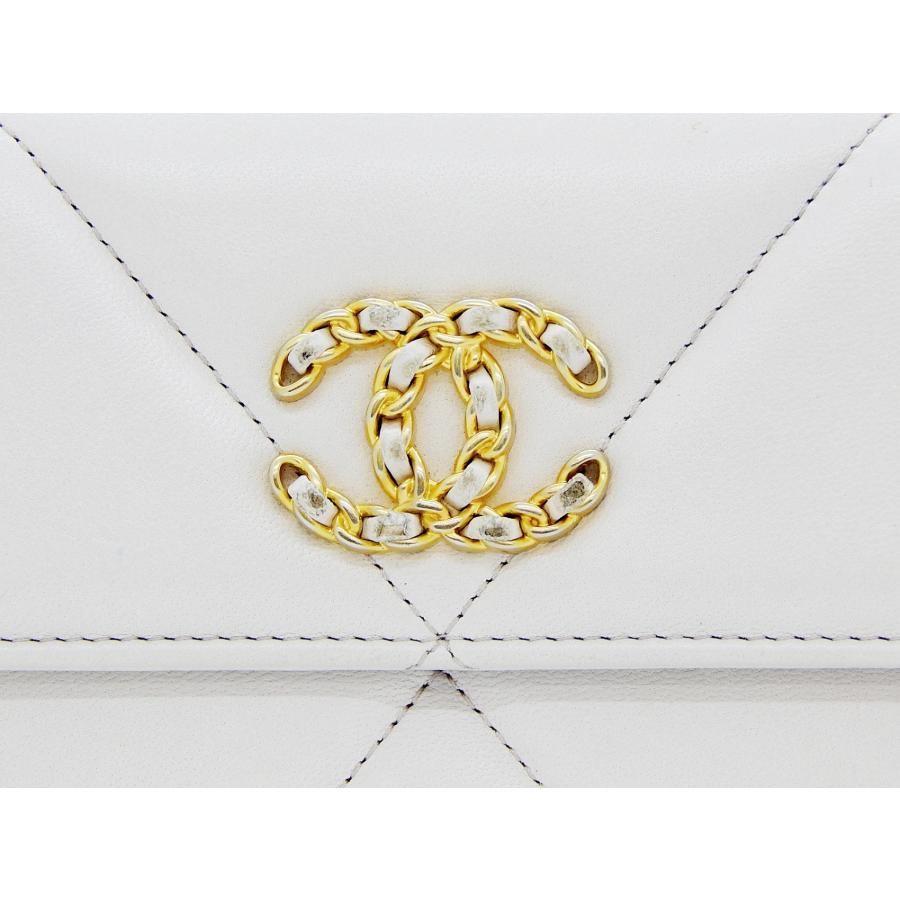 CHANEL19 (シャネル) ロングフラップ ウォレット ピンク 長財布
