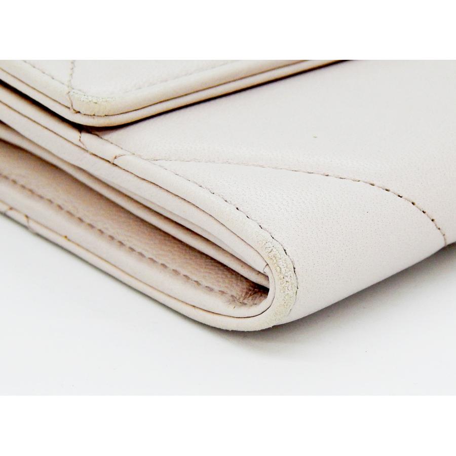 CHANEL19 (シャネル) ロングフラップ ウォレット ピンク 長財布
