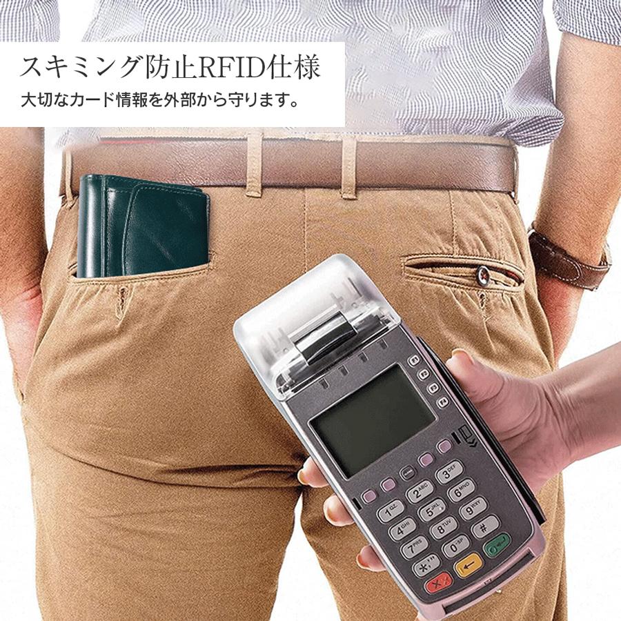 ミニ財布 メンズ 極小財布 ミニマルウォレット 本革 AirTag ポケット
