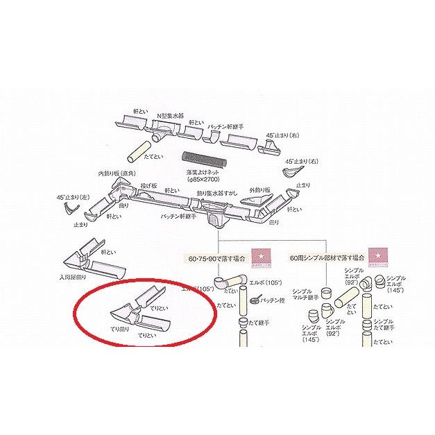 Panasonic（パナソニック） てり曲り 105（75°） 差込式