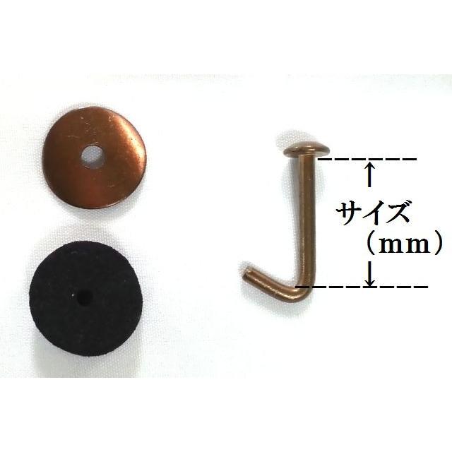 ステンワンタッチフック ブロンズ 100個入り : フクショウ