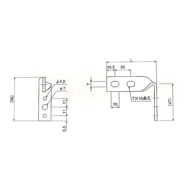 ステンレス バンド足 L足(5型) L=80 オーティス製 ステンレス バンド足 L足(5型) L=80 オーティス製