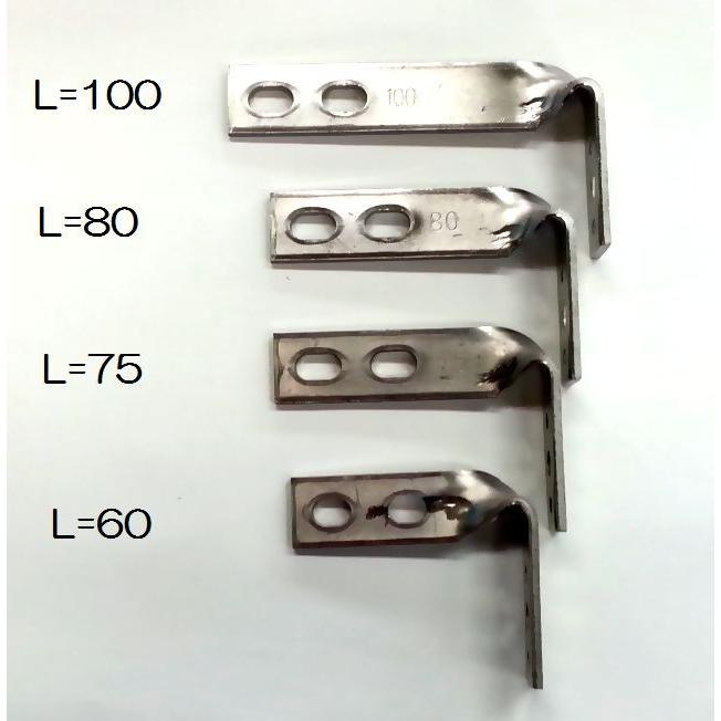 ステンレス バンド足 L足(5型) L=80 オーティス製 ステンレス バンド足 L足(5型) L=80 オーティス製