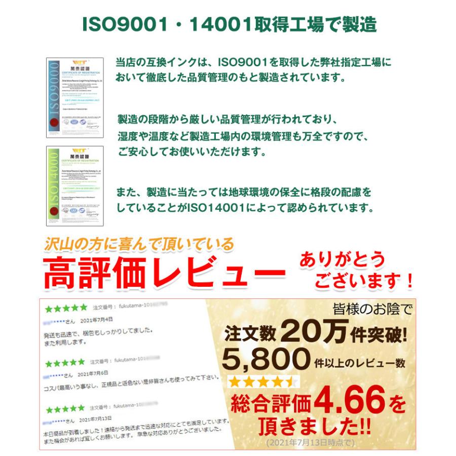 互換インク福袋最大18本 エプソン キャノン ブラザー BCI-371XL+370XL BCI-351XL+350XL KUI-6CL-L ITH-6CL IC6C80L RDH-4CL IC6CL70L IC6CL50 LC3111-4PK LC211｜fukutama｜02