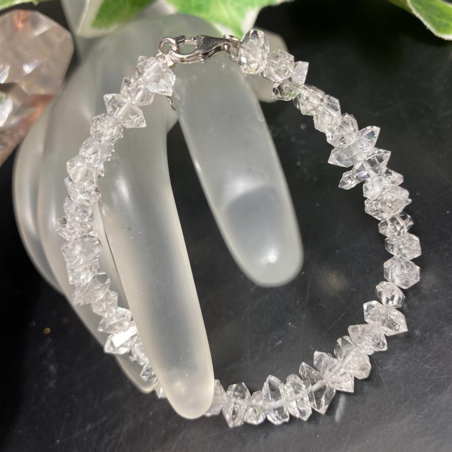 ハーキマーダイヤモンドクリスタル☆ブレスレット（小）チェーンタイプ