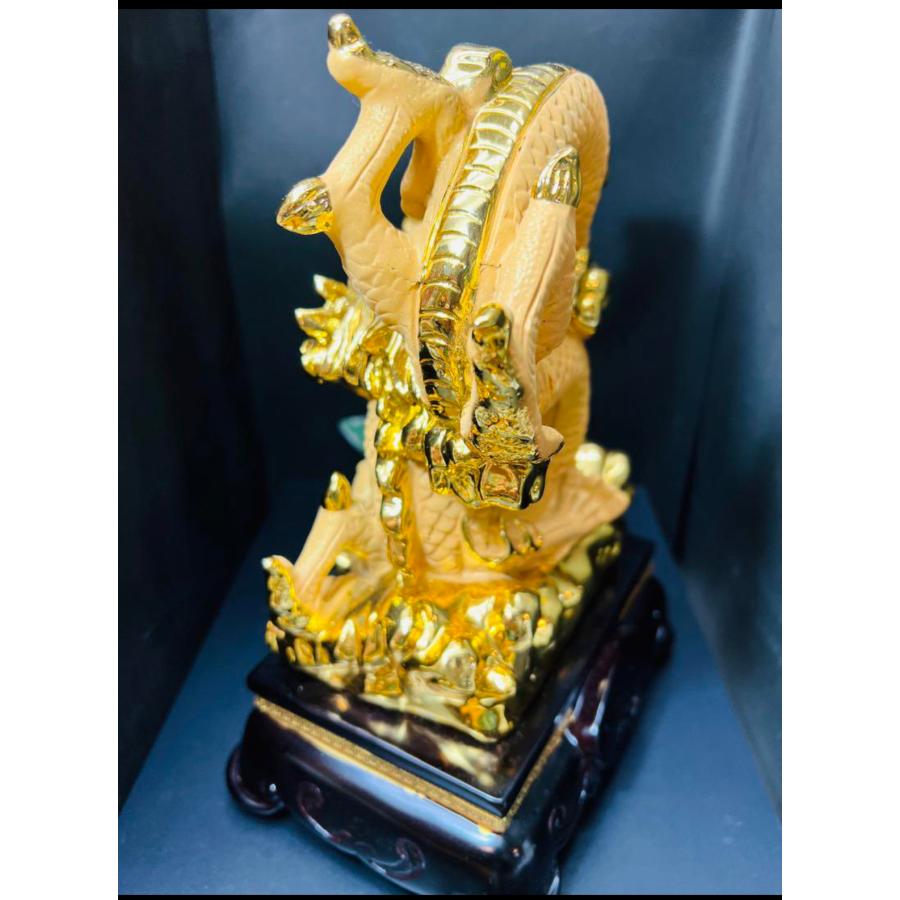 再入荷】祥龍招財 5本爪 金龍置物 金運 財運 仕事運 豊かさサポート