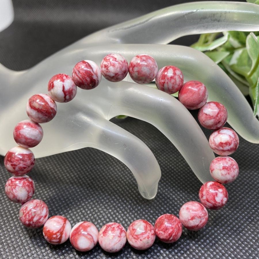 シナバーインクォーツブレスレット 2番 賢者の石 不老不死の奇石 金運  