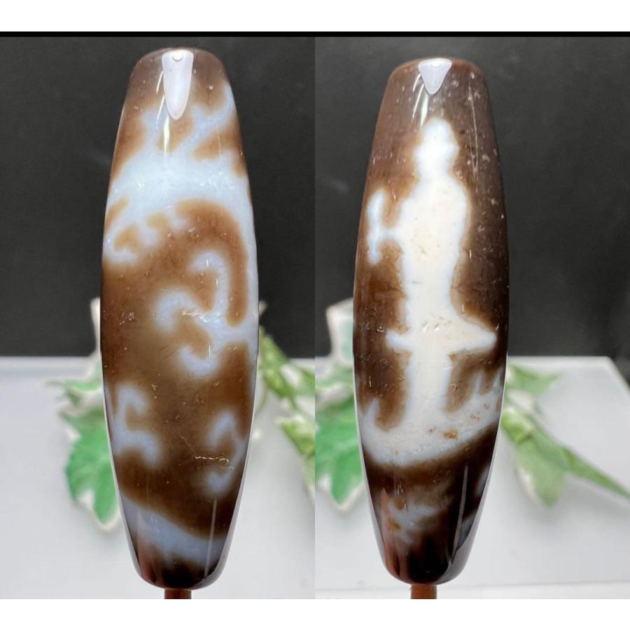 騎龍観音様天珠パーツ 純高級瑪瑙 金運招来、財運高騰、強運獲得 芸事