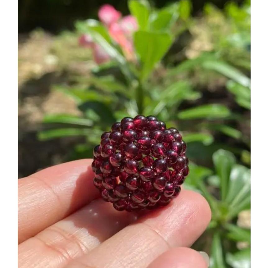 神聖幾何学フラーレン 4mmロードライトガーネット 宇宙エネルギー 浄化