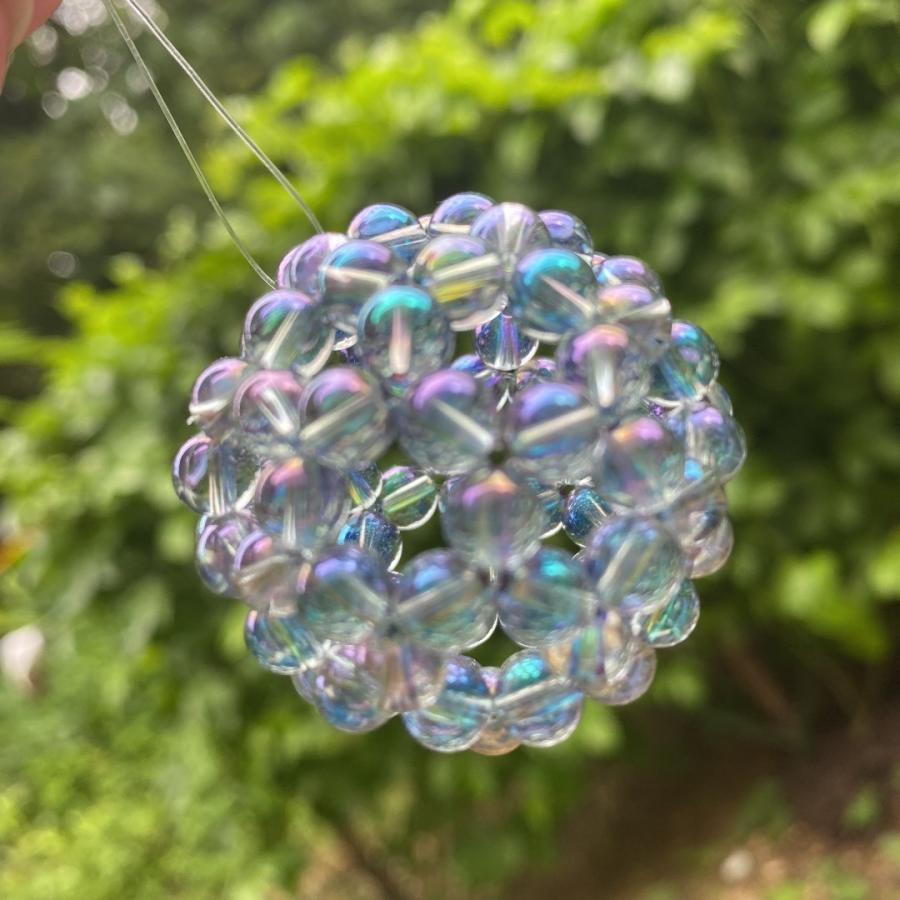 神聖幾何学フラーレン 結界用4個セット 天然水晶AAA 6mm 直径約4.5cm