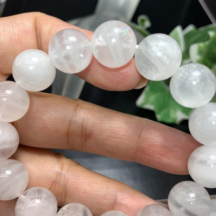 再入荷-13mm -13.5mm アゼツライト ブレスレット 天然石 パワー