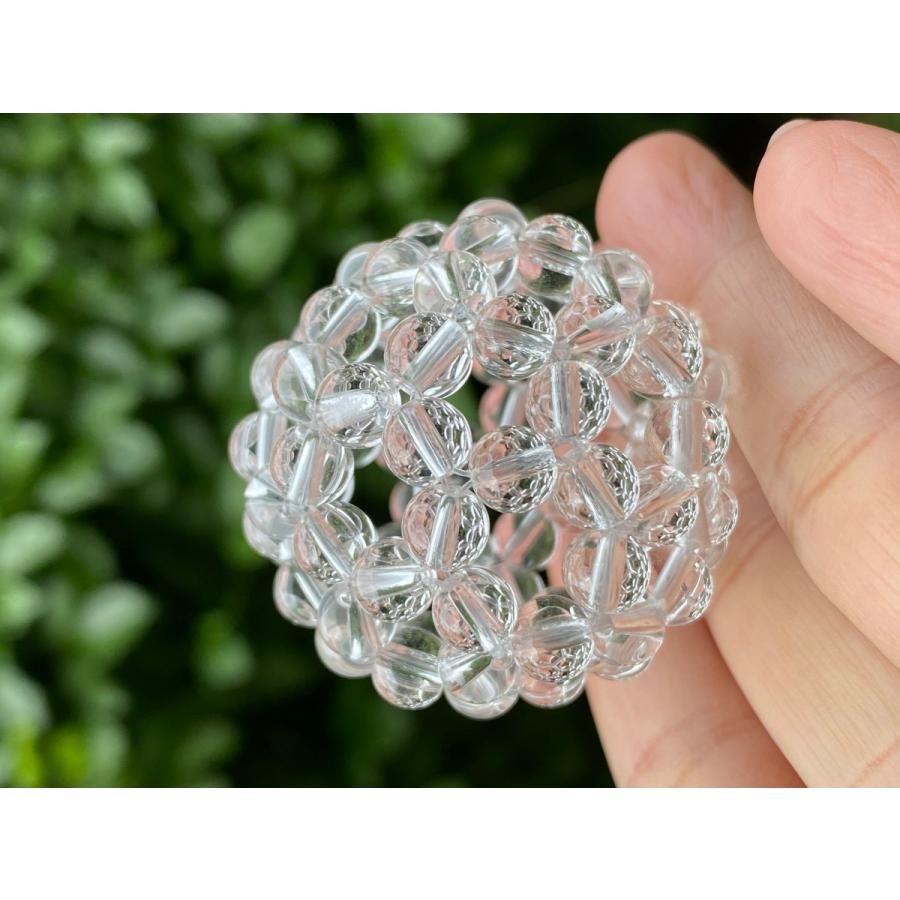 感謝セール 神聖幾何学フラーレン水晶 6mm 宇宙エネルギー 幸福を呼ぶ