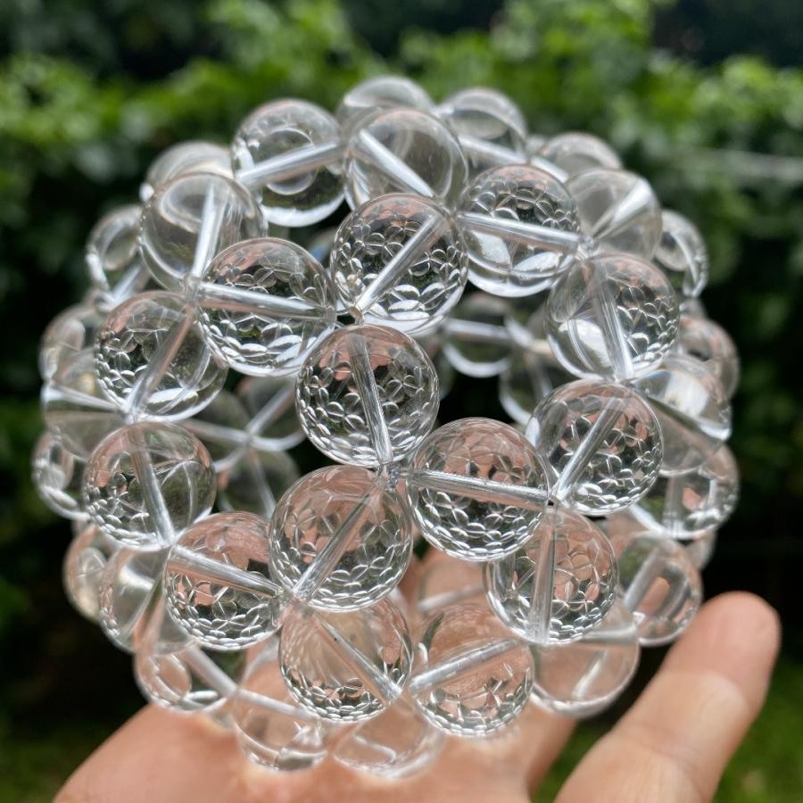 12mm水晶フラーレン置物 台付き 宇宙エネルギー美しい 幸福呼ぶ奇石