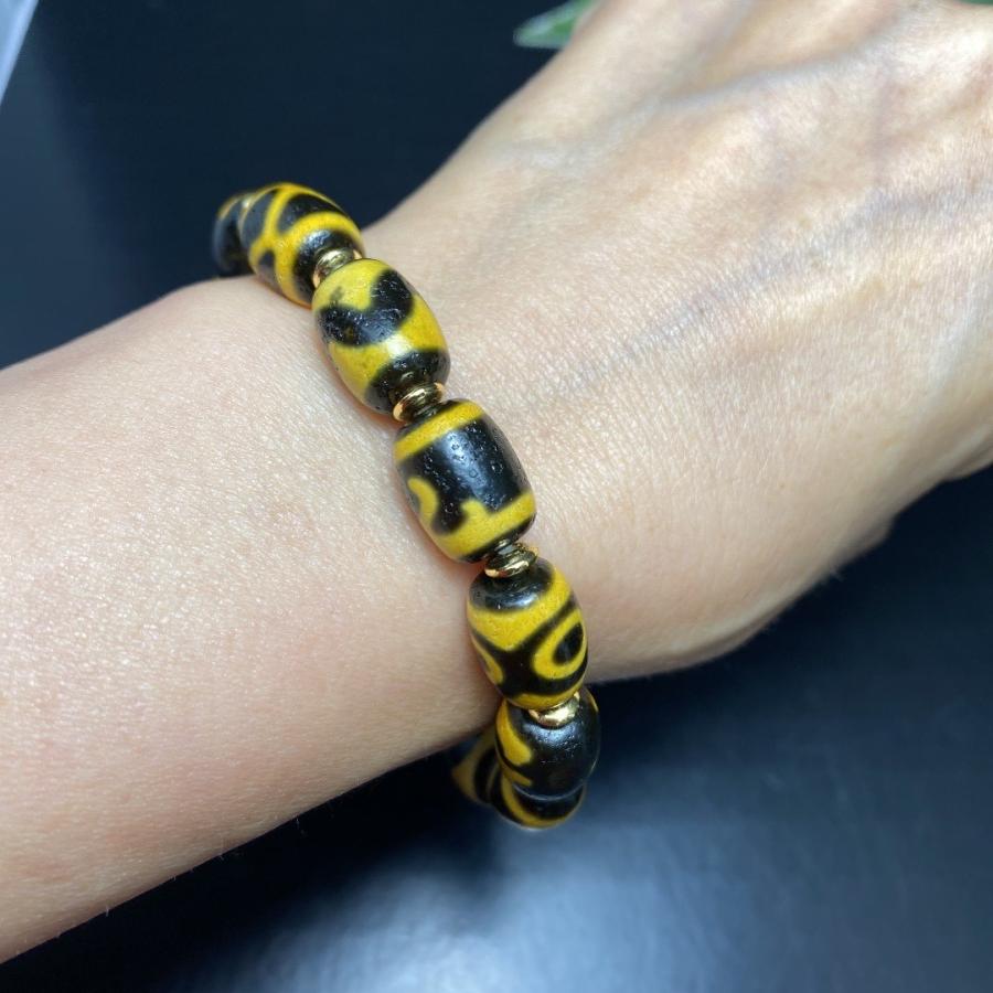 万能天珠大集合ブレスレット 如意鈎天珠.亀寿天珠.三眼天珠.虎牙天珠