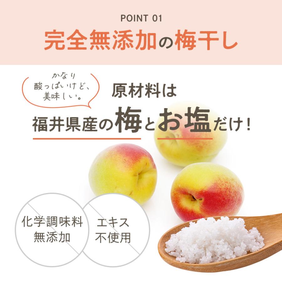 福梅ぼし 白干し梅 900g 福井県産 無添加 備蓄 シンプル 家庭用 ギフト