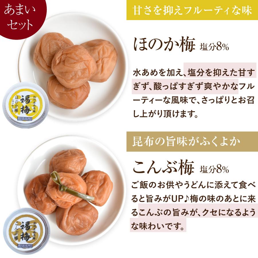 送料無料 梅干し はちみつ 南高梅干し 和歌山 南高梅 ギフト プレゼント 食べ比べ お試しセット | 福梅本舗 | 10