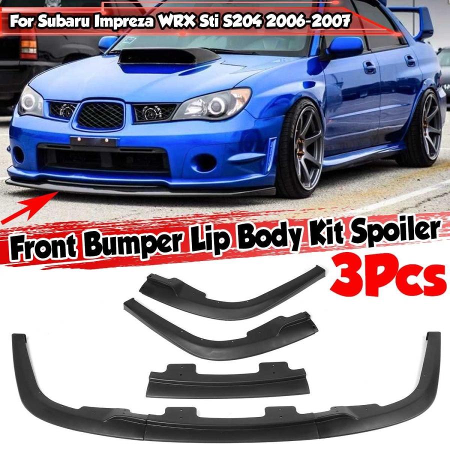 SUBARU GD型 2005-2007 インプレッサ フロント リップ マットブラック 検 WRX STI GDA｜fukuustore｜02