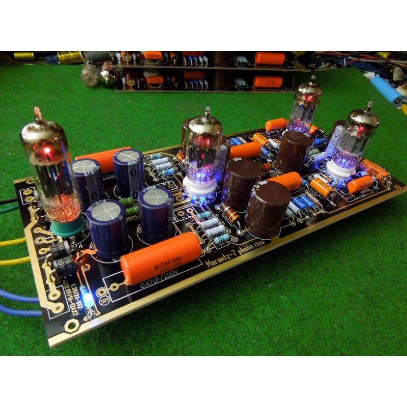 ハイエンドM7真空管フォノRIAA LPターンテーブルプリアンプのHiFi