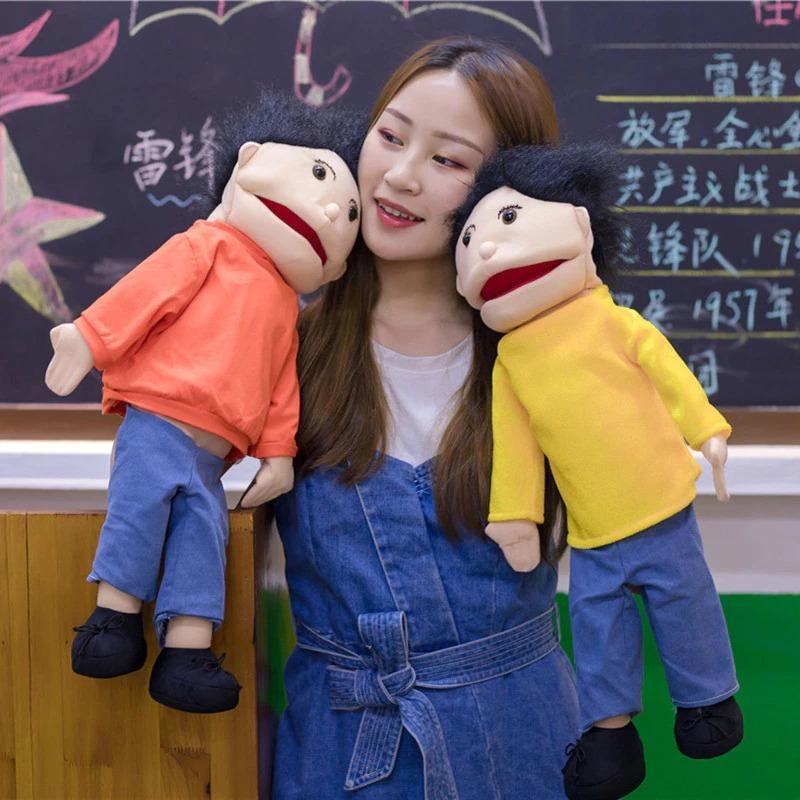 なかなか売ってない 腹話術 の 人形 ！ ぬいぐるみ 約 60cm 黄色い子 