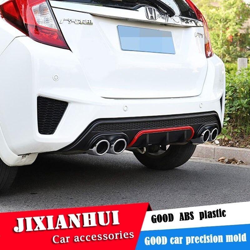ホンダフィットジャズボディキットスポイラー 14 17 ジャズ 4ck Abs リアリップリアスポイラーフロントバンパーディフューザーバンパー Sale Off