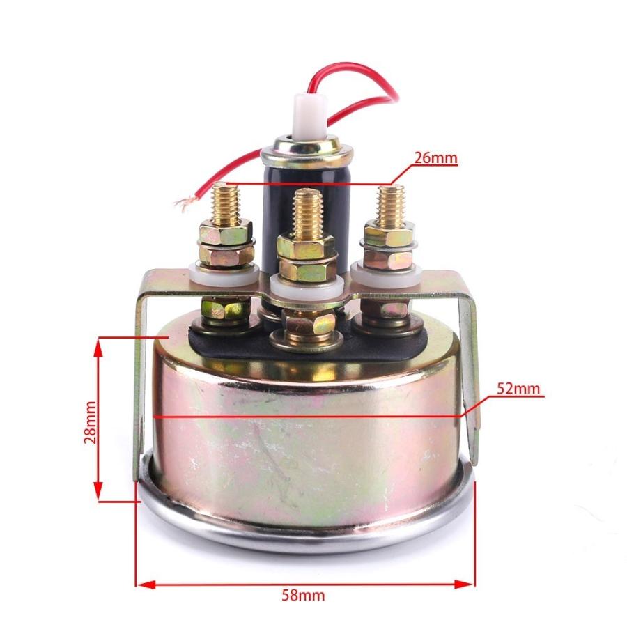 燃料 レベルゲージ 52mm 12V 機械式 インジケーター : FUKU Store
