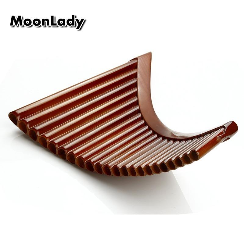 ルーマニア 民族楽器 高級 右手 天然竹 パンフルート パンパイプ 22