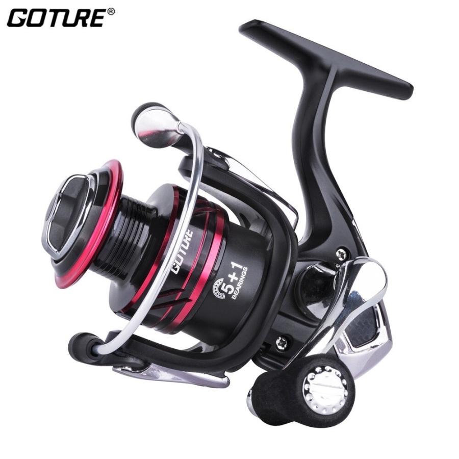 Goture アクイラスピニングリール 5 + 1BB 最大ドラッグ 17LB 釣り