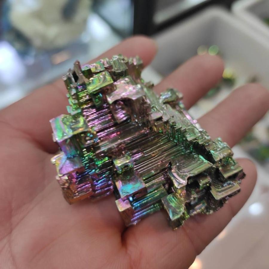 ⭐︎天然石　ビスマス　丸型 Amazon.co.jp: Sugarello ビスマス標本 金属標本 ビスマス結晶