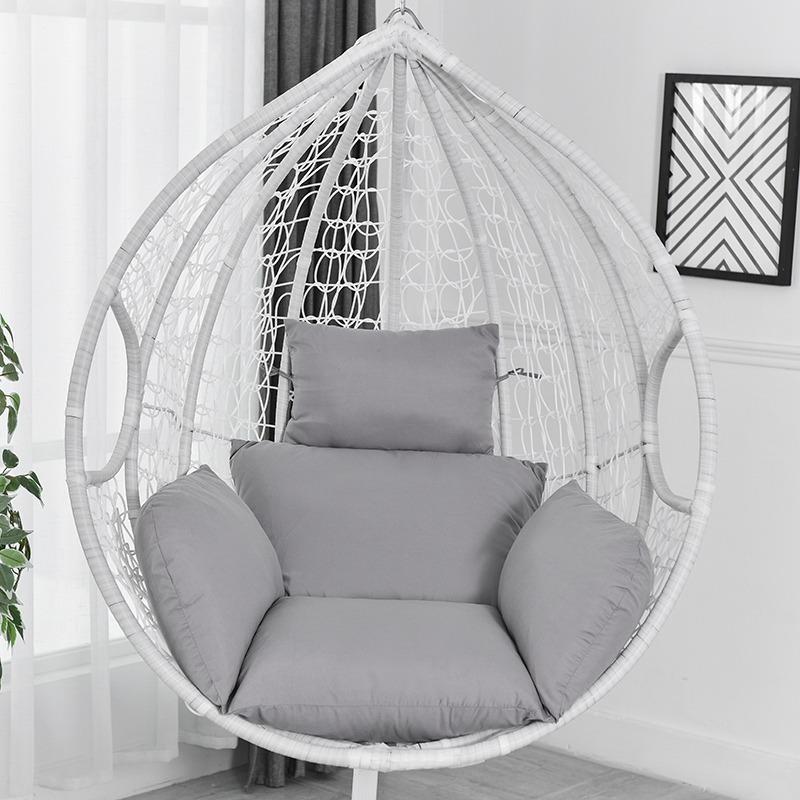 ハンモック椅子スイング庭屋外ソフトシートクッションシート 220 キロ寮の寝室の吊椅子バック枕（Grey）の画像