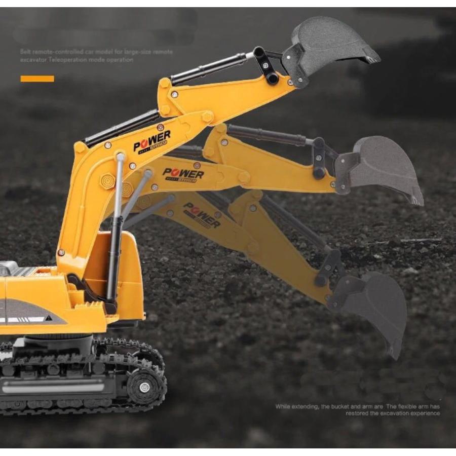 リモコンショベルカー 黄色 かっこいい！！ショベルカー ラジコン 黄色 男の子 プレゼント