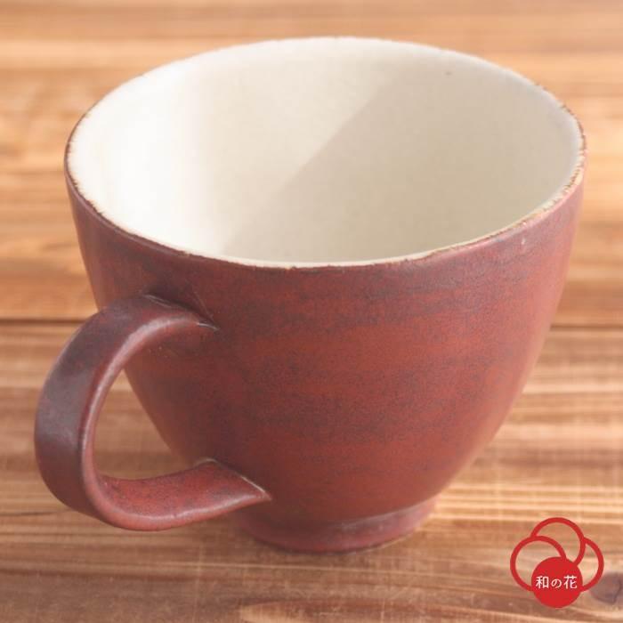 マグカップ おしゃれ コーヒーカップ 陶器 笠間焼 作家 高野利明 赤 丸 大きい 和食器 Takano Mag003 和食器通販 和の花 通販 Yahoo ショッピング
