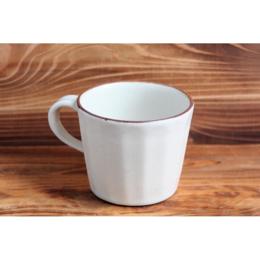 マグカップ おしゃれ ペア 陶器 和モダン 益子焼 コーヒーカップ 白