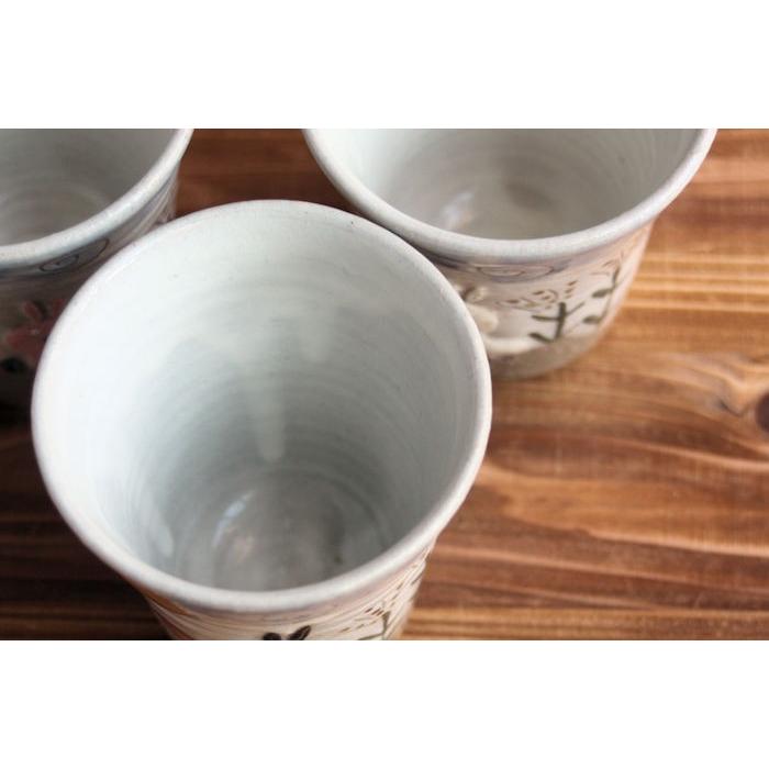 陶芸 作家もの 器 フリーカップ 【4個セット】 未使用品 フリーカップ おしゃれ 陶器 かわいい プレゼント 和食器 笠間焼 作家