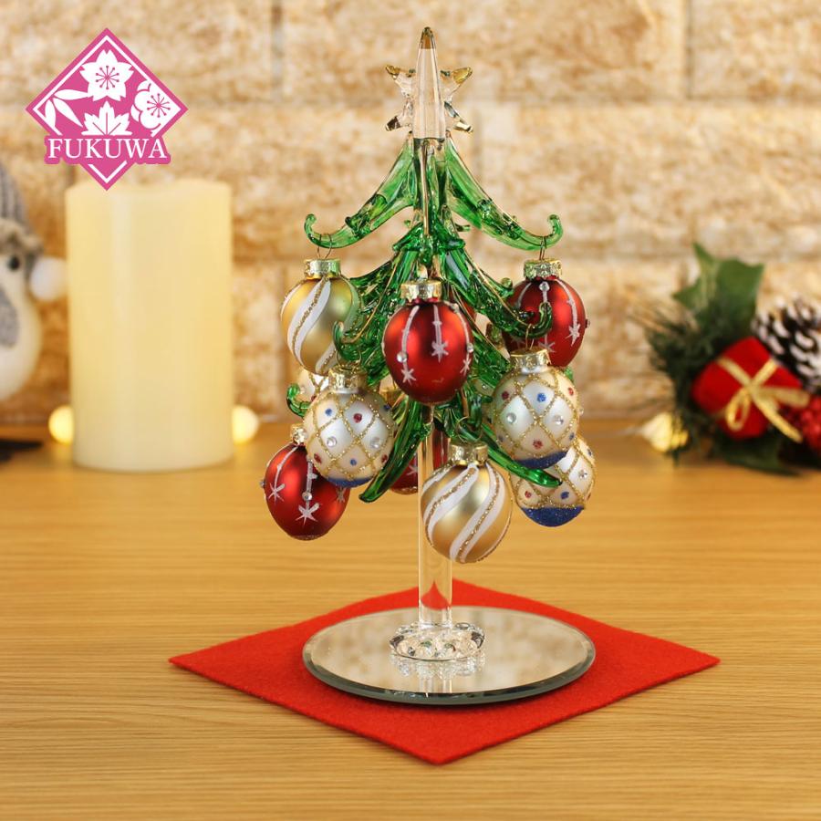 クリスマスツリー 卓上 ガラス細工 (ドロップツリー クラシカル クリスマスツリー 卓上 ガラス細工 (ドロップツリー クラシカル