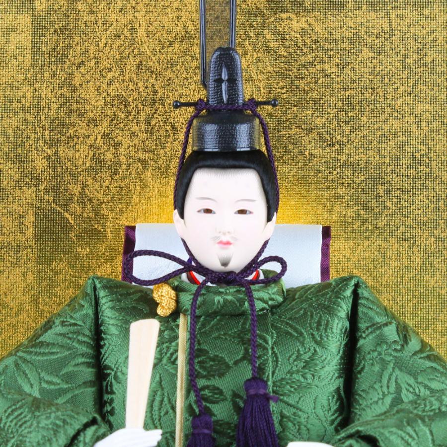 天神様 ガラスケース入り(衣装 正絹麹塵(きくじん)FUKU-R3-T23)学問の