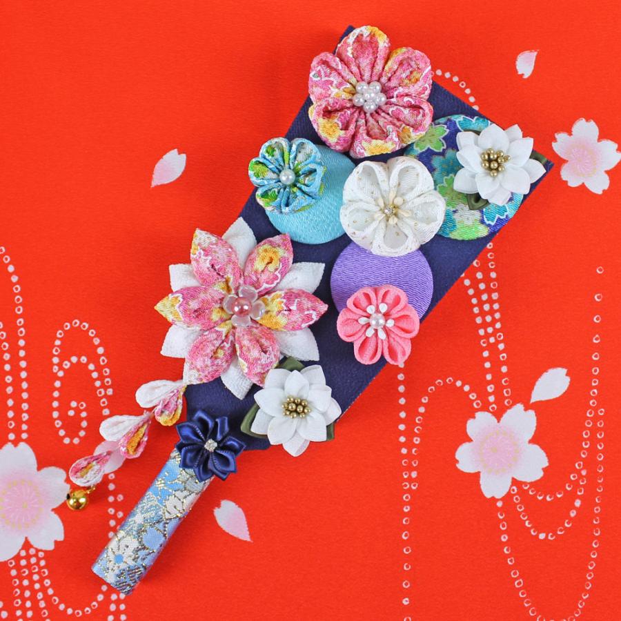 羽子板 初正月 花飾り(8号 摘み細工 つまみ細工羽子板飾り 彩 羽子板 初正月 花飾り(8号 摘み細工 つまみ細工羽子板飾り 彩