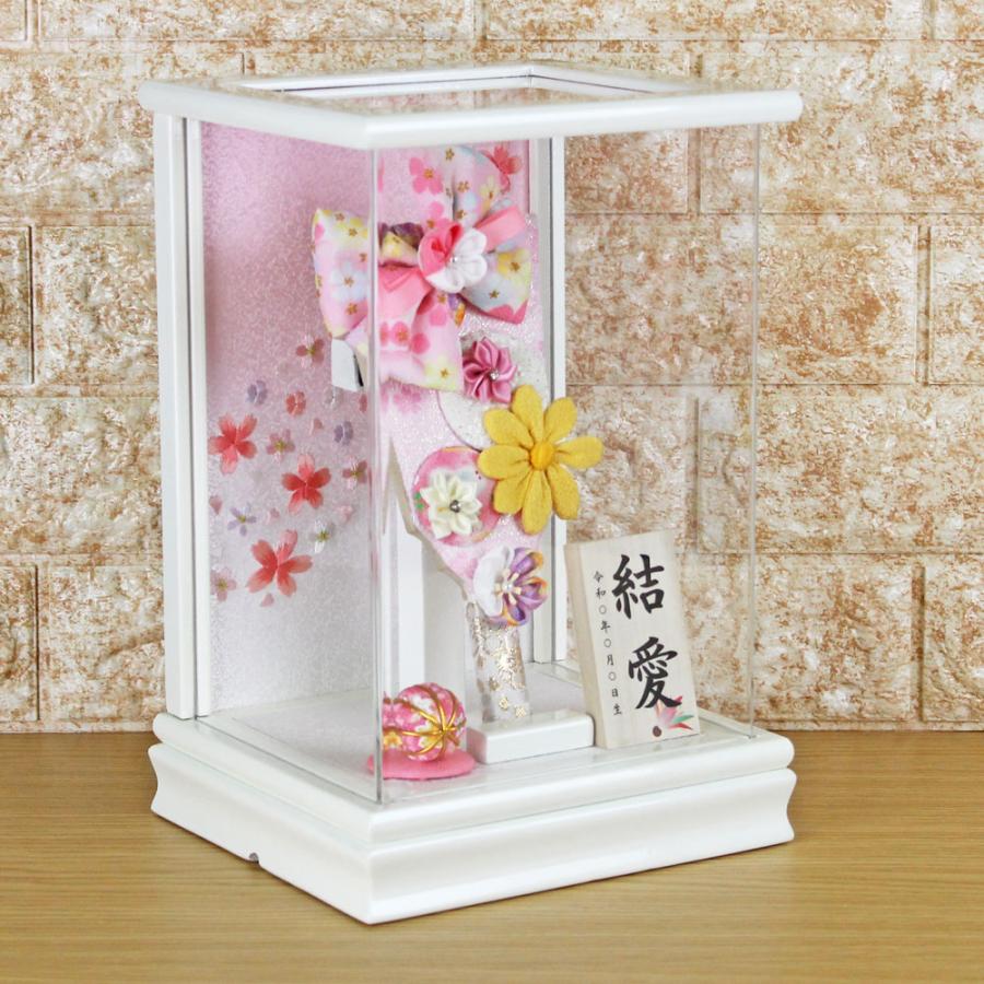 羽子板 お祝い ミニ (7号 摘み細工髪飾り付き つまみ細工羽子板飾り