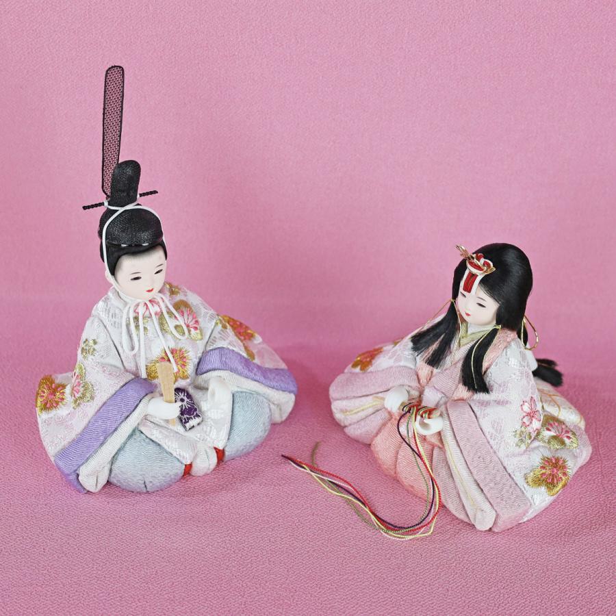 雛人形 木目込み コンパクト おしゃれ インテリア (木目込み雛 桜結